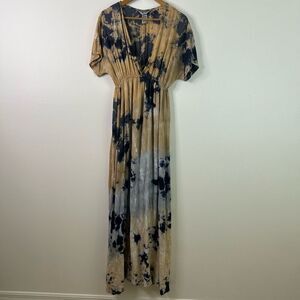 Hard Tail Forever XS Tie Dye Maxi Dress Y2K Babydoll Boho Lounge Grunge